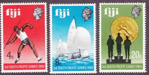 Fiji # 280-282, South Pacific Games, Mint NH, Half Cat