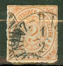 North German Confederation 8 used CV $55