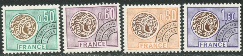 FRANCE Sc#1460-1463 1976 Gallic Coins Pre-Cancels Complete Set OG NH