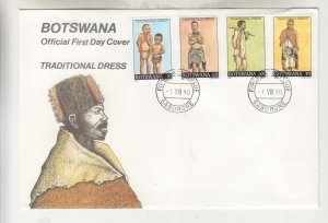 BOTSWANA, 1990 Traditional Dress set of 5 on unaddressed First day cover. 