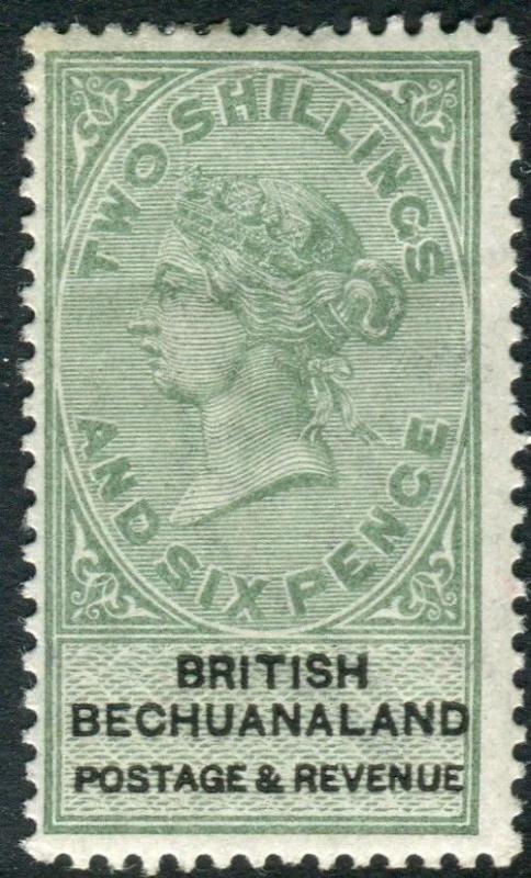 BECHUANALAND-1888 2/6 Green & Black.  A mounted mint example Sg 17