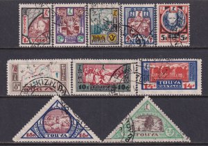 Tannu Tuva 1927 Sc 15-24 Various Scenes Stamp Used