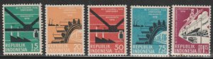 Indonesia #483-487 Mint Hinged Full Set of 5