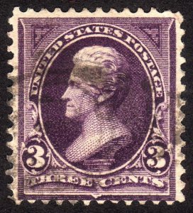 1895, US 3c, Jackson, Used, Sc 268