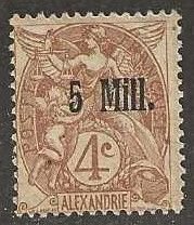 French Offices in Alexandria 35, mint, hinge remnant, 1921.  (f231)