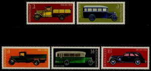 USSR (Russia) 4216-20 MNH Cars, Bus, Truck