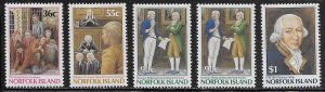 Norfolk Island Scott #'s 392 - 396 MNH