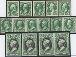 United States #O57P4-O71P4 Unused Single (Complete Set)