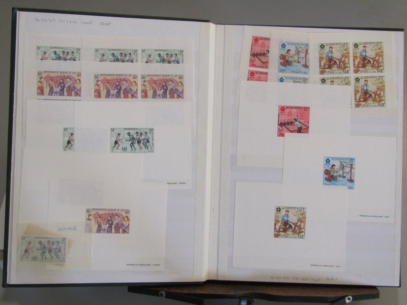 LAOS IMPRIMERIE - Proof sheets issued in Paris of - 45215