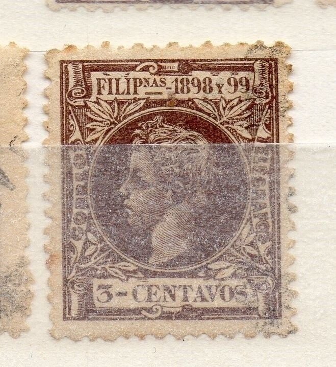 Philippines 1890s Classic Baby King Issue Used Value 3c. 182800