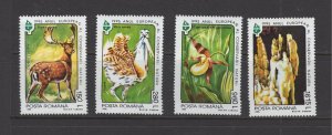 Romania #4013-16 (1995 Nature Conservation set) VFMNH  CV $2.10