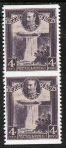 British Guiana 1934-51 KG5 Kaieteur Falls 4c slate-violet...