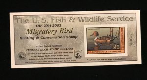 RW68A Self Adhesive Federal Duck Stamp, MNH