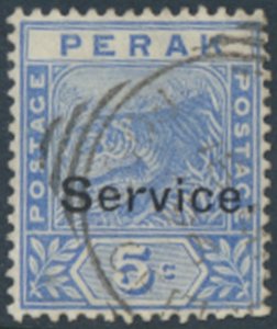 Perak  Malaya   SC#  O10  Used   Service  see details & scans