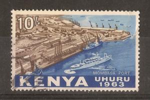 Kenya 1963 10/- Independence SG13 Fine Used