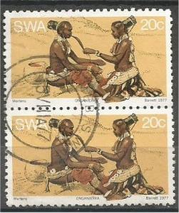 SWA, 1977, used 20c Wambo people. Scott 405