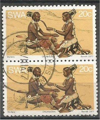 SWA, 1977, used 20c Wambo people. Scott 405