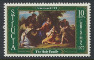 St Lucia SC# 325 MNH Christmas 1972 see details & scan