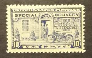 E12a  10c Motorcycle / deep ultramarine VF+ MNH  (4897)