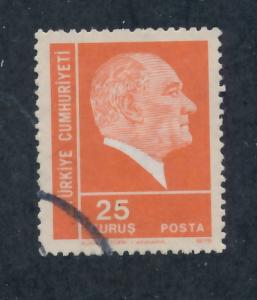 Turkey 1972 Scott 1922 used - 25k, Kemal Ataturk 