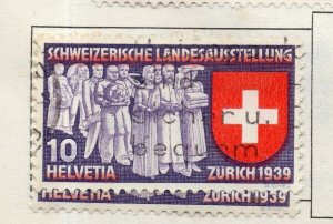 Switzerland Helvetia 1937-46 Early Issue Fine Used 10c. NW-168722