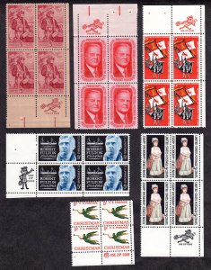 Zip Code Blocks, Scott # 1268-1276, MNH, Cat = $ 6.00, Lot 230754 -01