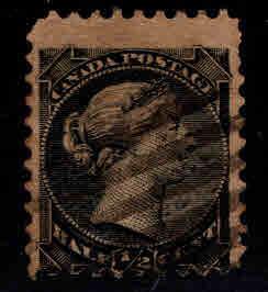 CANADA Scott 34 Used 1/2 cent  Victoria Stamp  CV $10