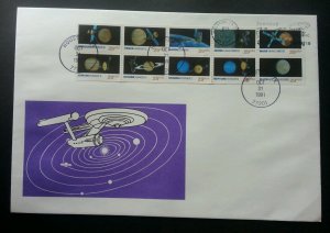 USA US Space Solar System 1991 Satellite Astronomy Earth (FDC) *rare *clean