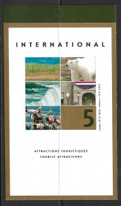 CANADA 2003 $1.25 Tourist Attractions Booklet Sc 1990 MNH