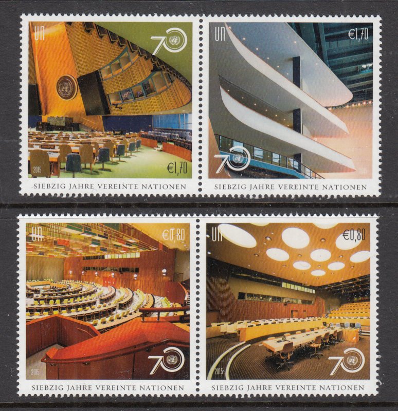 UN Vienna 572-575a MNH VF