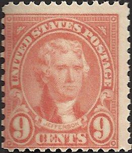 # 641 Mint Never Hinged Rose Thomas Jefferson