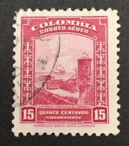 Colombia 1941 #c123, Spanish Fortifications, Used.