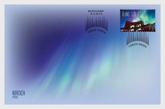 H01 Aland Islands 2019 Aurora Borealis - Northern Lights FDC