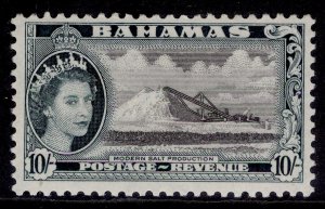 BAHAMAS QEII SG215, 10s black & slate-black, NH MINT. Cat £40.