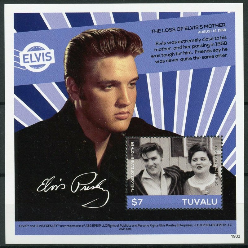 Tuvalu 2019 MNH Elvis Presley His Life in Stamps 1v S/S II Music Celebrities