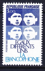 France 1946 MNH 1985 French Language Promotion Issue Very Fine