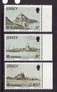Jersey-Sc#187-9-Unused NH Europa set-1978-