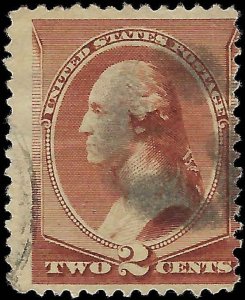 VEGAS - 1883 USA Sc# 210 - Used - 4 Point Star Fancy Cancel - EG81 