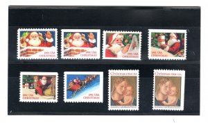 2579 2580-85 (Bkt195) Santa & Chimney Set + 2578 & 78A  (1991)   MNH