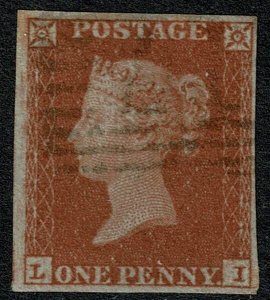 GB 1d red LI Plate 131. Fine used.