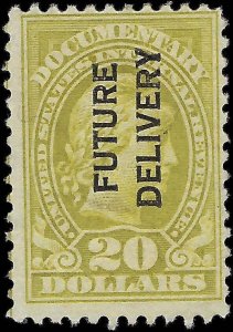 VEGAS - 1918-34 Future Delivery Documentary Revenue - Sc# RC15 MH, OG - Dist Gum