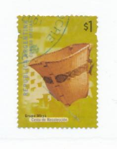 Argentina 2000 - Scott 2130 used - 1p, Basket Mbaya Indians