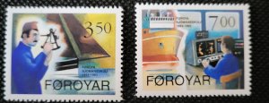 Faroe Islands,1994, School of Navigation, #268-69, MNH, SCV$3.50