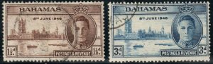 Bahamas  #130-131, Used, CV $1.40