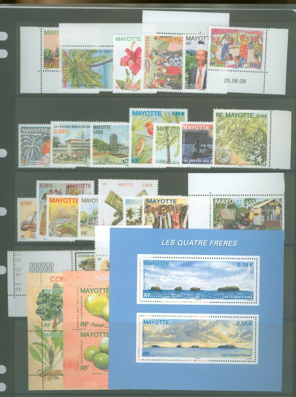 Mayotte #241-266  Single (Complete Set)