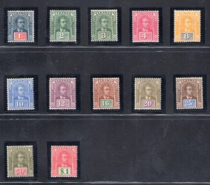 1918 SARAWAK - Stanley Gibbons n. 50/61 - Sir Charles Vyner Brooke - 12 Value Se