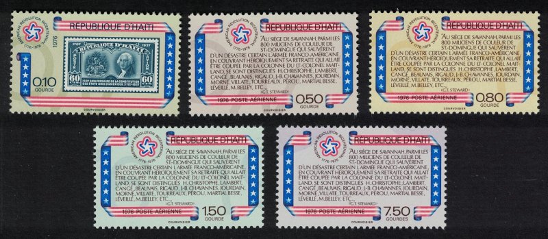 Haiti Bicentenary of American Revolution 5v SG#1332-1336