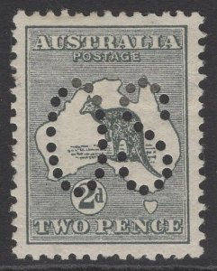 AUSTRALIA SGO3 1913 2d GREY MTD MINT