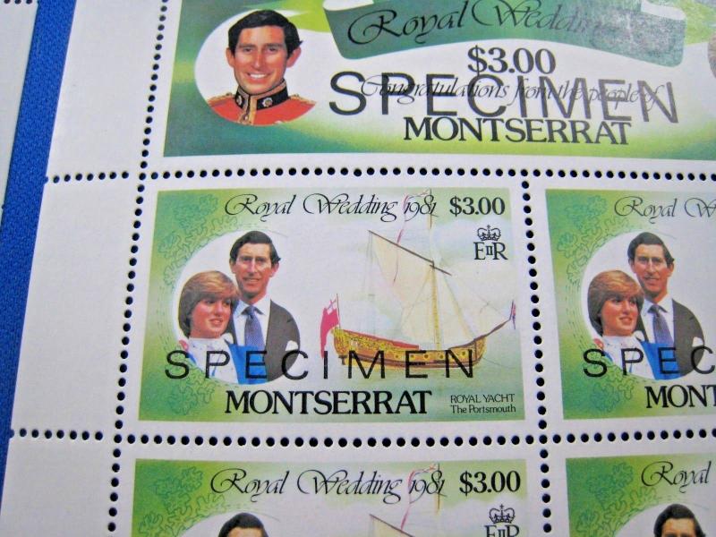 MONTSERRAT  -  SCOTT # 465-470  - SPECIMENS  -  MNH