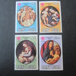 St Lucia 1980 Sc 483-6 Christmas Religion set MNH